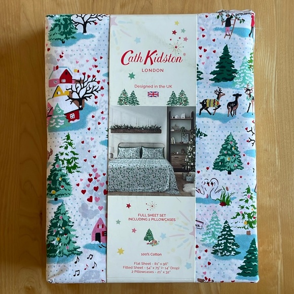 NWT Cath Kidston Shine Bright Cream Full Sheet Set - Picture 1 of 17